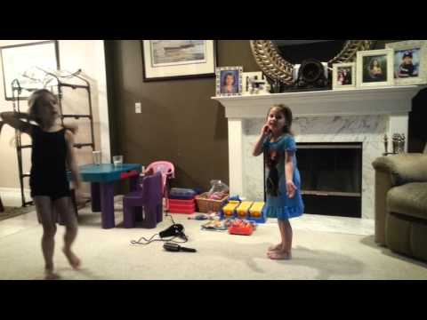 Girls singing "Let it Go"