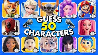 🔊 Guess 50 Movie Characters by their VOICE + SONG 😍⁉️