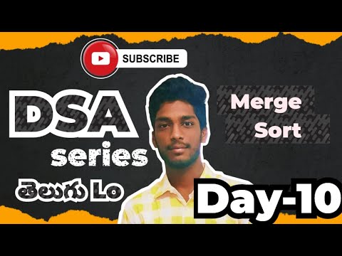 DSA Series in Telugu | Merge Sort అంటే ఏమిటి? Java Example తో క్లియర్ గా! 💡 | DAY - 10