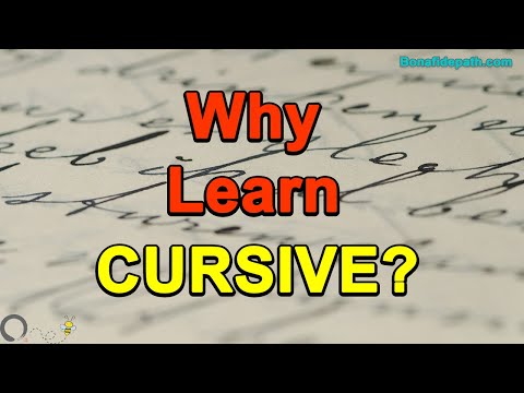 Cursive Handwriting for BEGINNERS I 4 Benefits