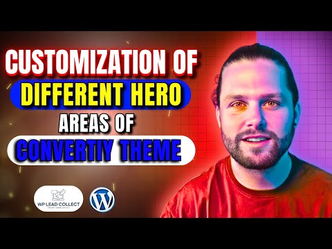 How to Customize Hero Area's of Convertiy Theme ? | Different Hero Area's of Convertiy Theme !!