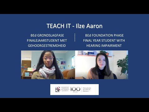 Teach It - Ilze Aaron: Final Year BEd Foundation Phase Student with Hearing Disability