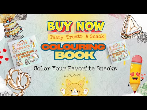 Get your copy of Tasty Treats: A Snack Colouring Book today! 🍪🍰#SnackColouringBook #TastyTreatsart