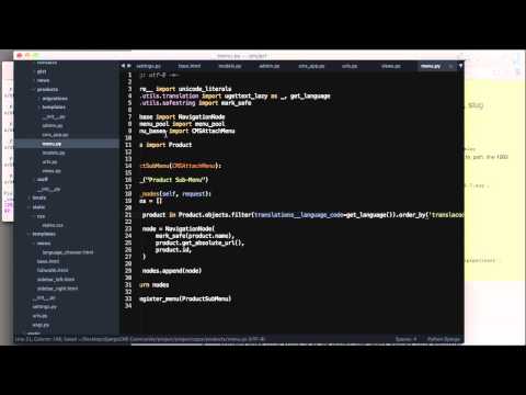 I18N Apps + django CMS