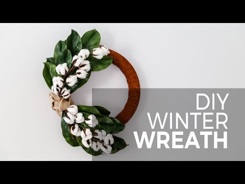 DIY Winter Wreath Tutorial