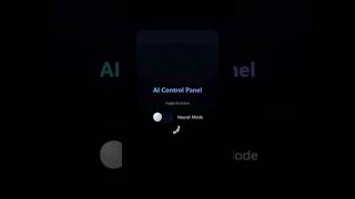 AI Control Panel #responsivedesign #frontendcourse #webdesign