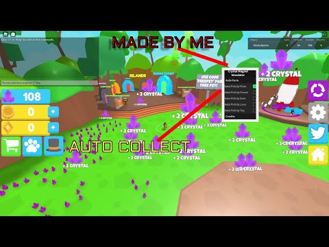[WORKING]✅Crystal Magnet Simulator Auto Collect, Auto Eggs And More!✅ - Roblox