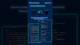 Animated Social Media Icon #tredingshorts#trendingvideo  #viralvideo #cssanimation#worldofdevelopers