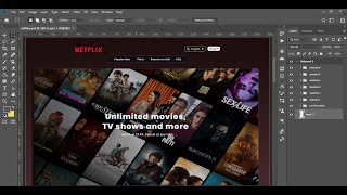 How to Design a Netflix Website in Photoshop (Step-by-Step)For Beginner