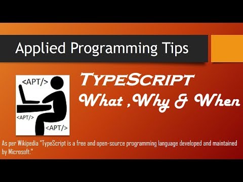 TypeScript Tutorials,TypeScript What  Why  When || TypeScript ,Learn TypeScript for beginners