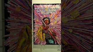 When sound becomes color.#PsychedelicVibes #JimiHendrix #MusicLegends #ShortsArt #ghettoblack12 #NSJ
