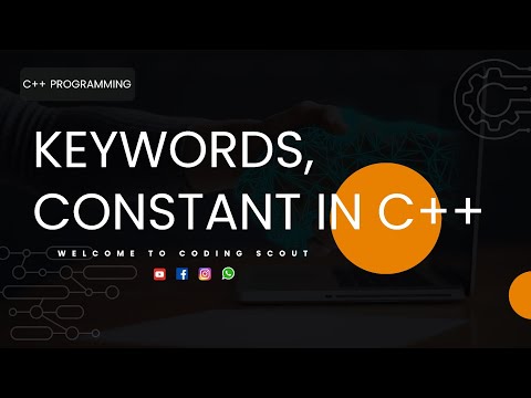 Keywords in C++|Constant in C++|C++ programming language|C++ Lecture 04 #coding #programming #cpp