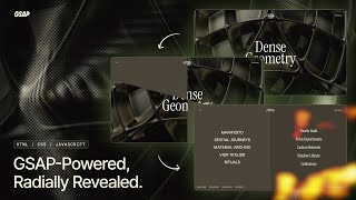 This Fullscreen Navigation Menu Opens Like a Safe (GSAP is the Key)