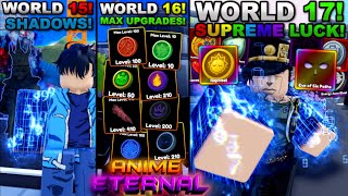 I Spent 24 Hours Getting Supreme Levels Of Luck In Roblox Anime Eternal... Here's What Happened!