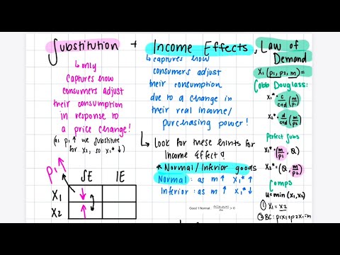 Substitution / Income Effects + Buying & Selling