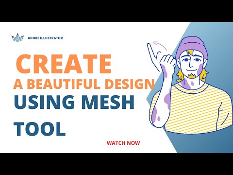 How to use mesh tool in Adobe illustrator | beautiful design #logoinspirations #design #illustrator