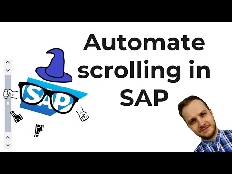 How to automate scrolling in SAP table?