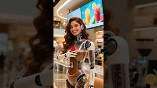 Hot Chocolate Dispenser Robot #futuristic #robot #technology #humanoid #chocolate #café #AI