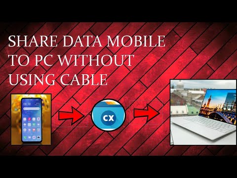 How to share data between your mobile to PC & Laptop | without cable | wireless