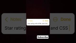 Star Rating #html#css#ai#python#viral#ytshorts#trending