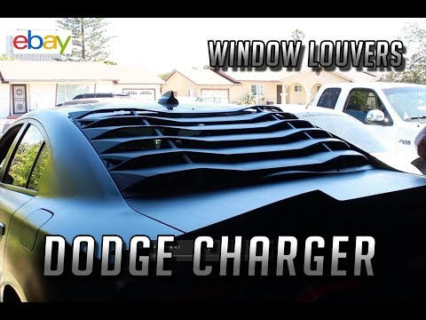 Installing louvers on a Dodge Charger *DO NOT BUY LOUVERS OFF EBAY