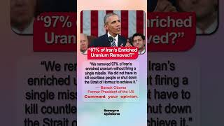 Obama: We Removed 97% of Iran’s Uranium Without Firing a Missile #trendingnow