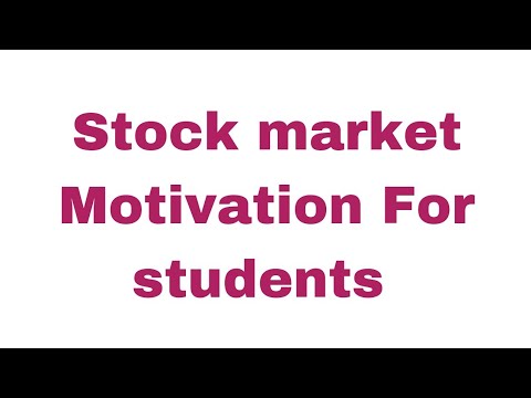 Stock market Motivation for students & beginners