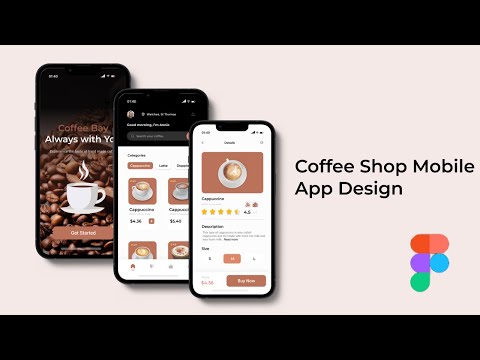 Coffee Shop Mobile App Design On Figma - Speed Art