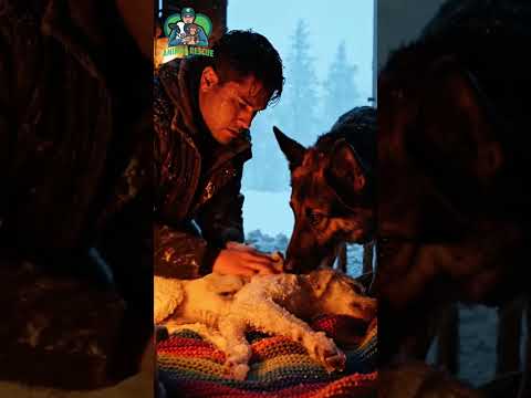 A Brave man Saves Frozen Puppy in Deadly Snowstorm | Emotional Animal Rescue Story
