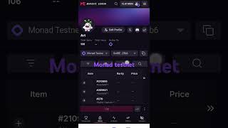 🔷#Monad testnet.Как заработать тестовые Mon с помощью NFT Atlantis & Magiceden.io в HAHA wallet.