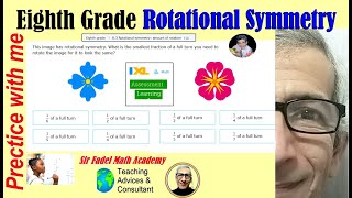 Rotational symmetry, the amount of rotation #mathpracticeset