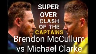 Super over #BrendonMcCullumvsMichaelClarke #AustraliavsNewZealand #NewZealandwin