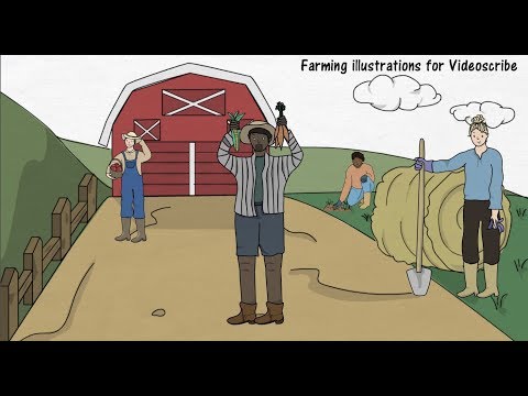 Agriculture illustrations for Videoscribe