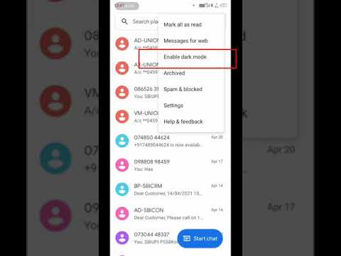 #short text SMS dark mod @patelgtech