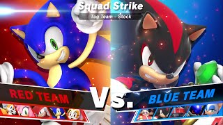 Team Sonic vs Team Shadow SSBU Squad Strike Quickie