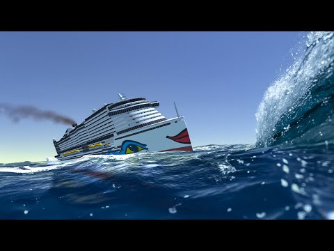 AIDAperla VS Big Waves | Cruise Ship Handling