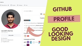 Github profile design | make your GitHub profile looks next level | GitHub readme profile