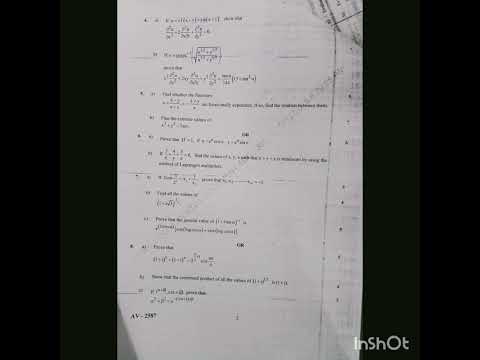 #engineering #exampaper #mathematics #math1 #sem1 / #sem2 #questionpaper #pyq #pyqs