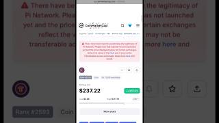 Pi Network Price #short #shorts #pinetwork #crypto #trading #maydaytrade #viral #pinetworknews