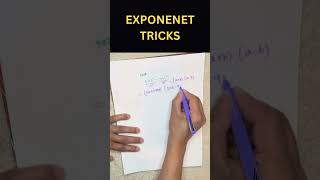MATH EXPONENT TRICKS #maths #mathematics #mathstricks #shortsvideo #shortsviral