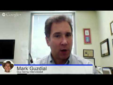 Mark Guzdial talks about working in front of the class