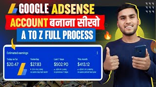 How To Create Google Adsense Account 2025 | Google Adsense Account Kaise Banaye | Full Guide