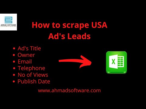 USA Ad's Scraper || How to scrape leads from USA Ad's