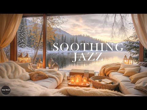 4K Soothing Jazz In the Lake Side | Jazz Music in Spring Ambience to Working, Study & Sleep