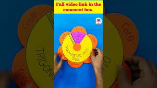 Trigonometric Ratio Table model#project #mathsproject #reels#maths #viral #trigonometry #tlm 👍