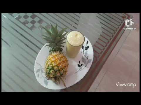 Ramadan Spl Fresh Pineapple Juice With  Coconut Milk