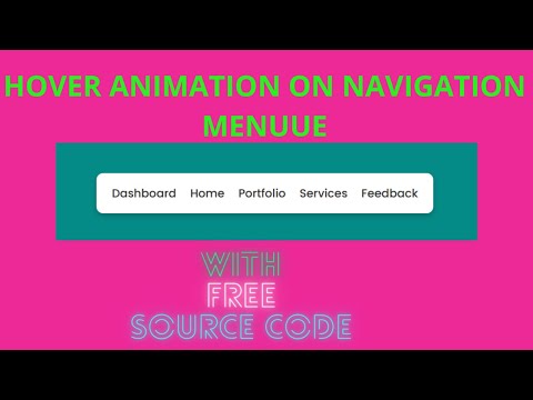 HOVER ANIMATION ON NAVIGATION MENUE WITH HTML AND  CSS ONLY