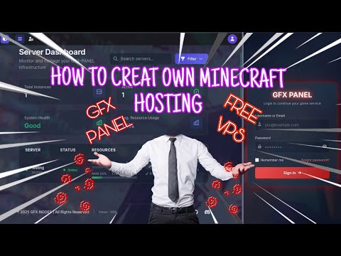 How to Create Your Own Minecraft Hosting for Free | Full GFX Panel Setup (2025 Guide)