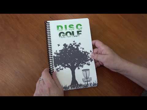Disc Golf Score Keeper, 110 Rounds for 6 Players, Wire Bound