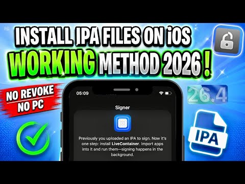 Install IPA Files on iPhone & iPad No Revoke, No PC, No Jailbreak! | iOS 15 to iOS 26 (Best Method)